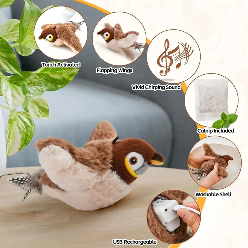 Interactive Cat Toys, Bird - In Paw Store