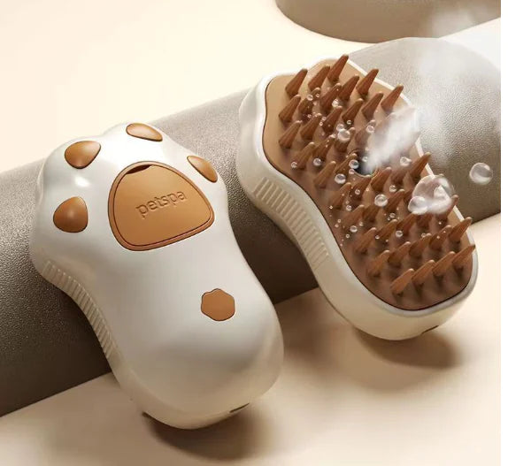 3-in-1 Cat Steam Brush for Grooming and Cleaning - In Paw Store