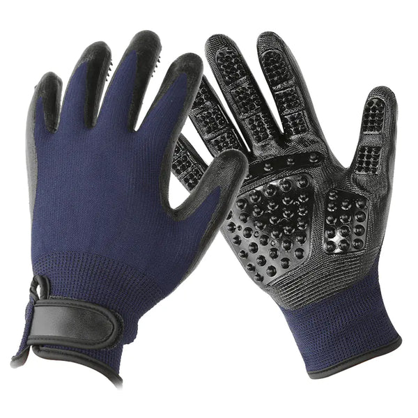 Pet Grooming Massage Gloves for Bathing and De-shedding - In Paw Store