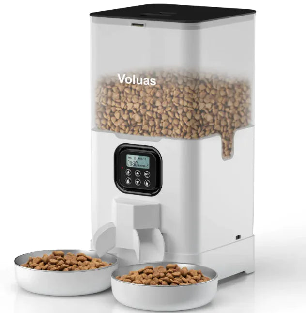 Intelligent Automatic Double Meal Pet Feeder (4L & 6L, Various Colors & Styles) - In Paw Store