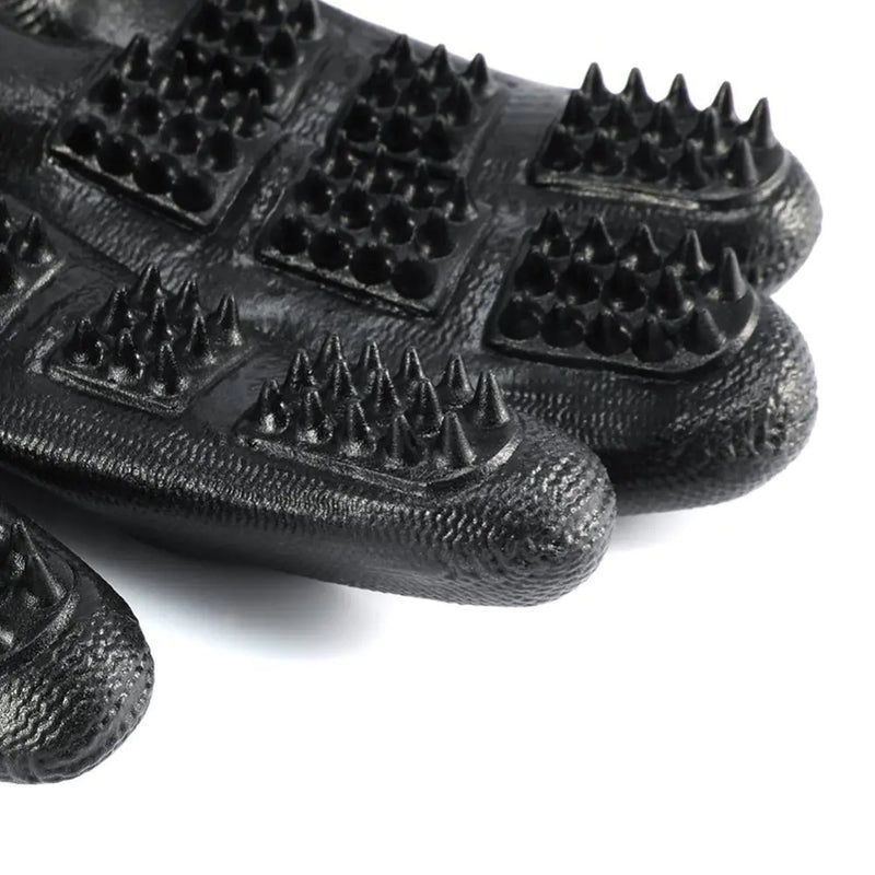 Pet Grooming Massage Gloves for Bathing and De-shedding - In Paw Store