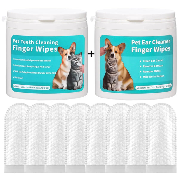 Pet Ear Cleaning Finger Wipes