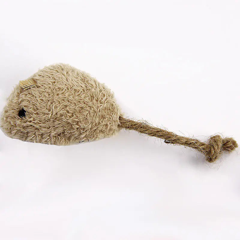 Plush Realistic Mouse Cat Toy Set of 3 Interactive - In Paw Store