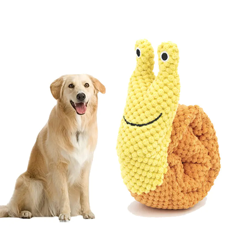Interactive Snail Plush Toy for Dogs with Treats - In Paw Store