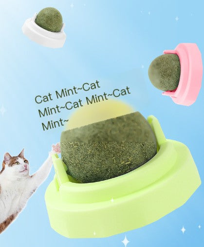 Interactive Crab Cat Mint Ball for Teeth Cleaning