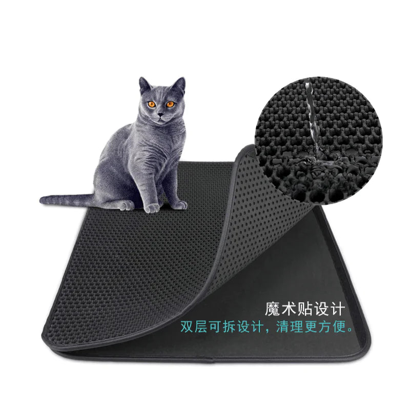 EVA Double Layer Waterproof Cat Litter Mat and Scratcher - In Paw Store