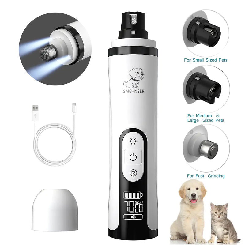 Automatic LED Nail Grinder for Cats and Dogs - In Paw Store
