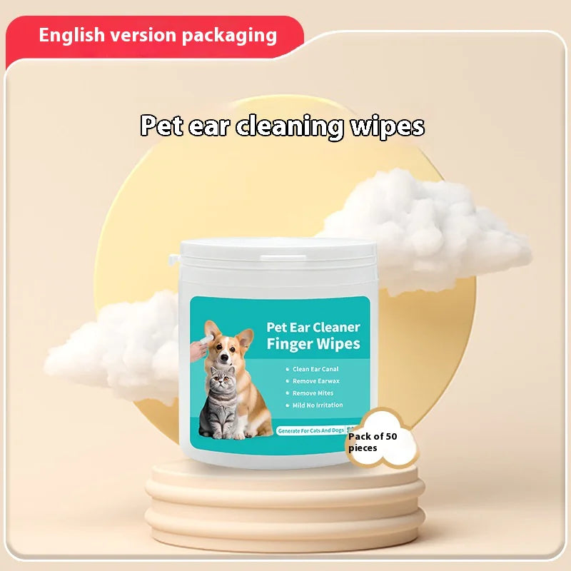 Pet Ear Cleaning Finger Wipes