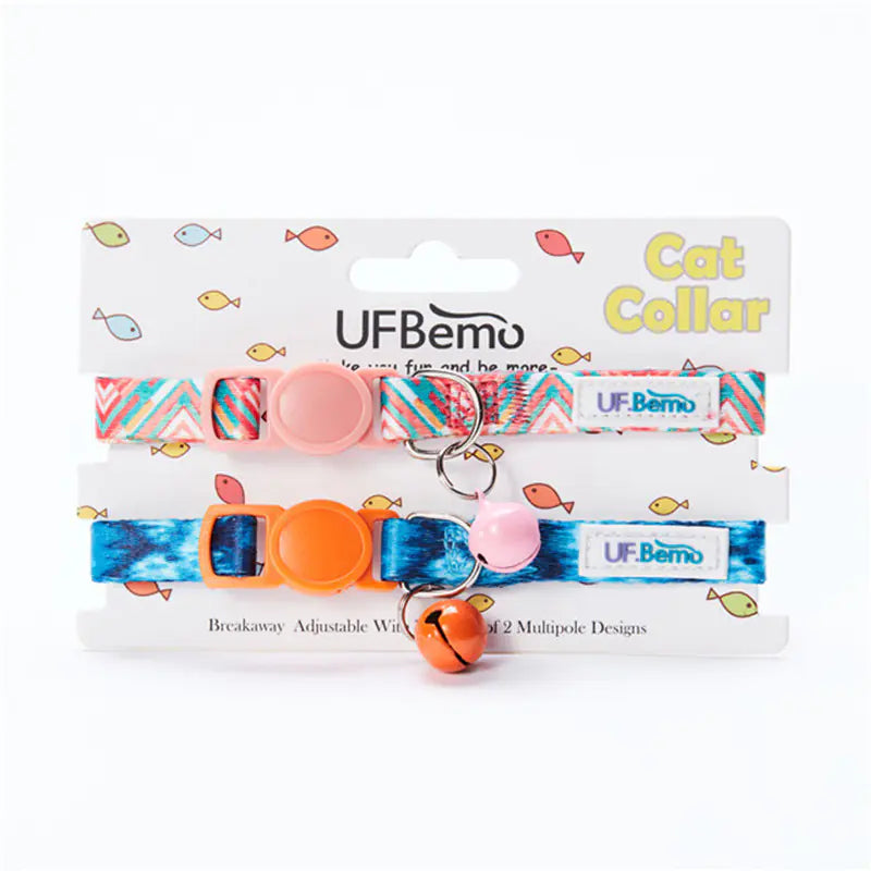 Set of 2 Small Pet Bell Collars - In Paw Store