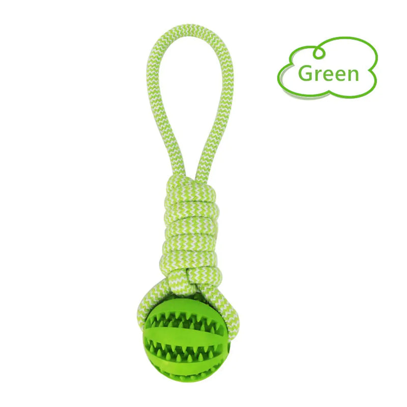 Interactive Rubber Dog Toys with Treats and Ropes - In Paw Store