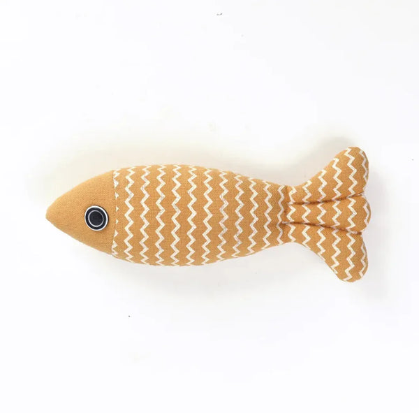 Linen Fish Cat Toy - In Paw Store