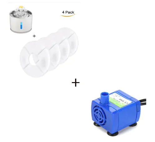 Water Fountain with LED Light - In Paw Store