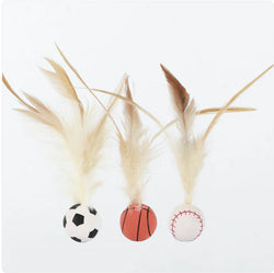 Elastic Chicken Feather Ball Cat Toy