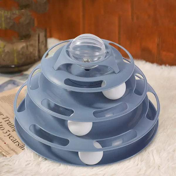 Self-Turning Cat Toy Turntable for Playtime Fun