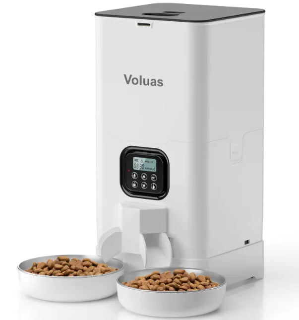 Intelligent Automatic Double Meal Pet Feeder (4L & 6L, Various Colors & Styles) - In Paw Store