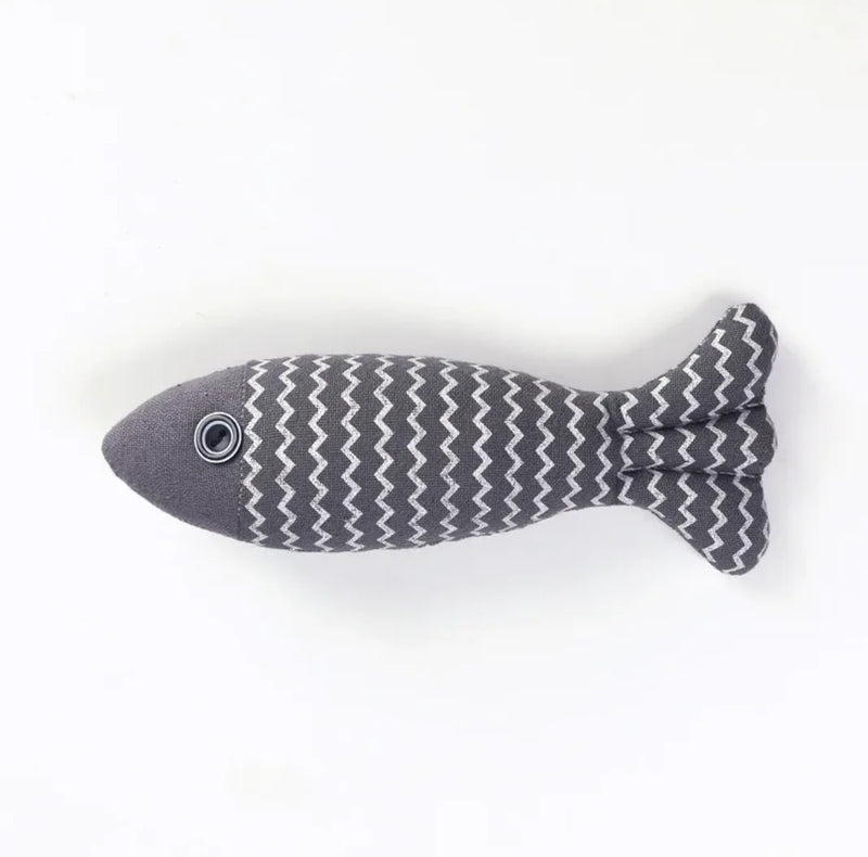 Linen Fish Cat Toy - In Paw Store