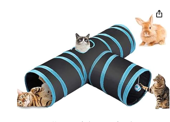 Y-shaped Foldable Cat Tunnel - In Paw Store