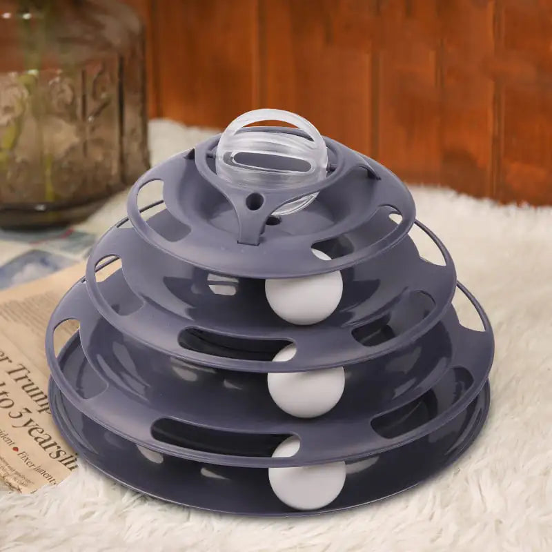 Self-Turning Cat Toy Turntable for Playtime Fun