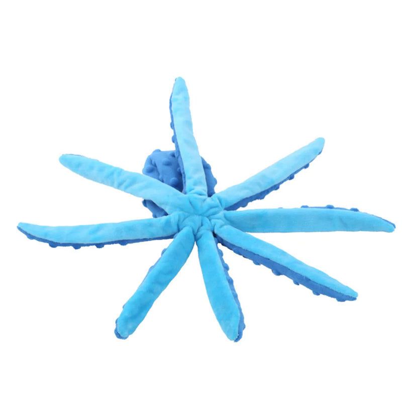 Interactive Bite-resistant Plush Octopus Pet Toy - In Paw Store