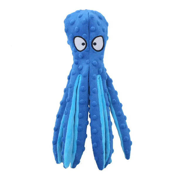 Interactive Bite-resistant Plush Octopus Pet Toy - In Paw Store