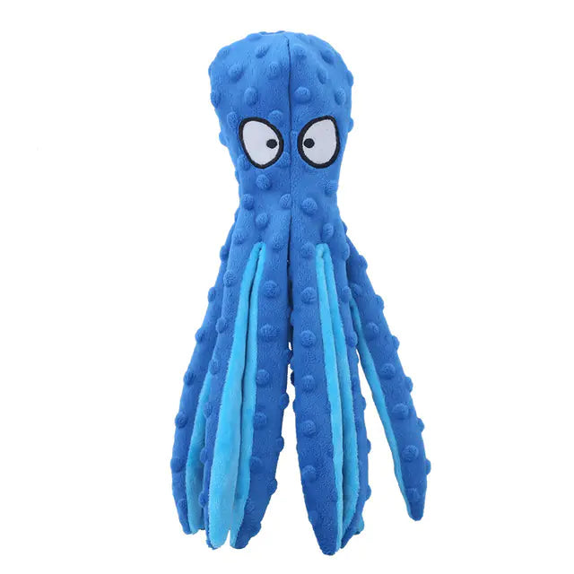 Interactive Bite-resistant Plush Octopus Pet Toy - In Paw Store