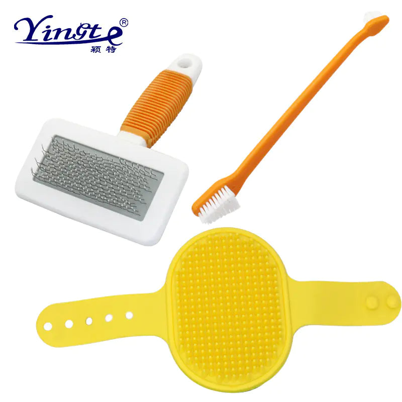 Pet Grooming Travel Set with Brushes and Nail Clipper - In Paw Store