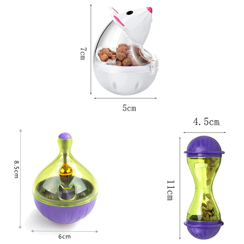 Interactive Cat Food Tumbler Toy and Feeder Ball - In Paw Store