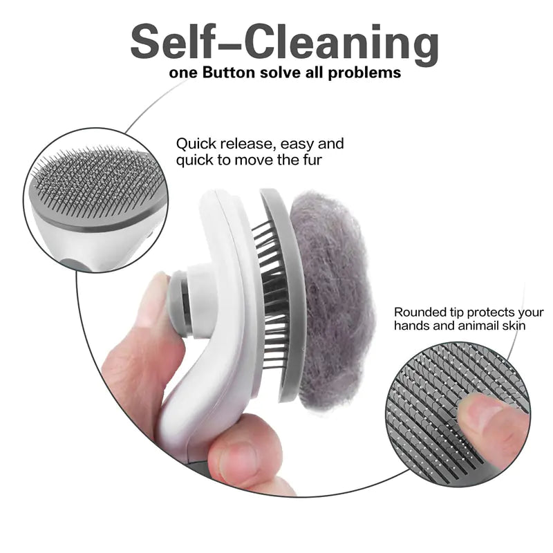 Stainless Steel Pet Comb for Dog and Cat Grooming - In Paw Store