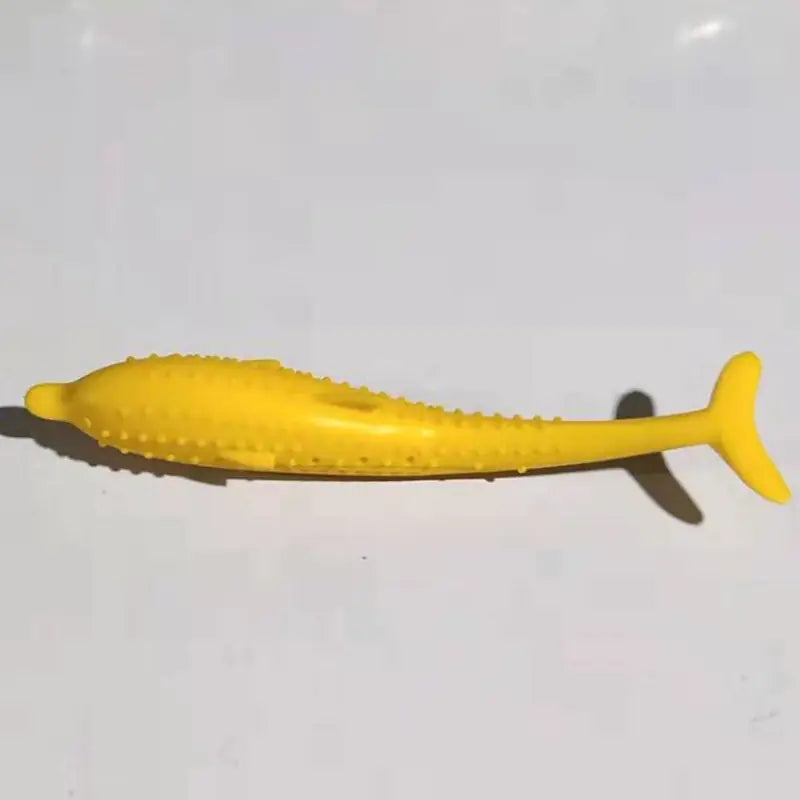 Cat Toothbrush Toy - Silicone Mint Fish Chew Sticks - In Paw Store