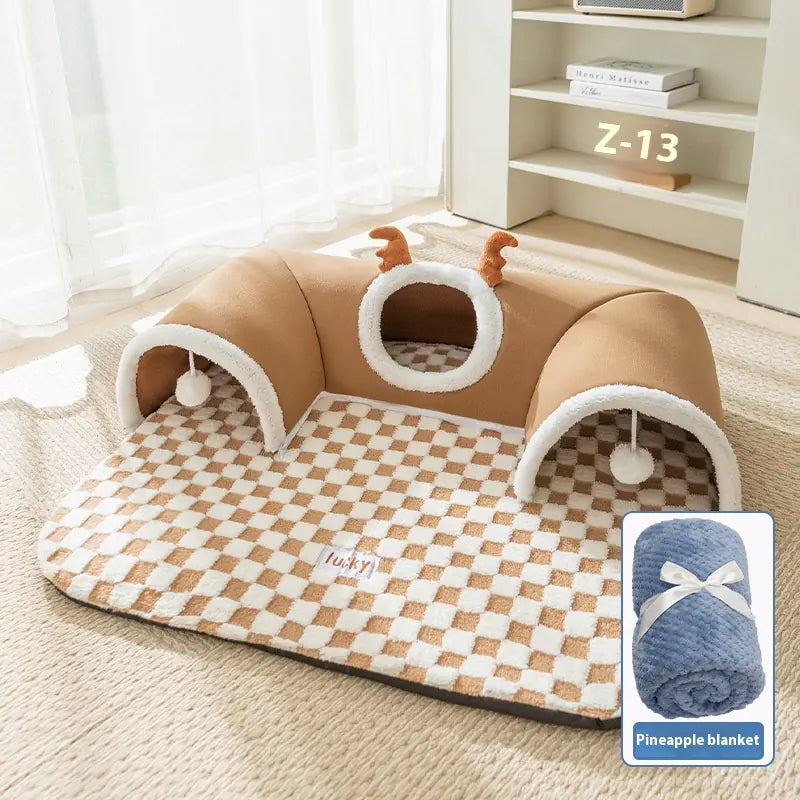 Cat Tunnel Play