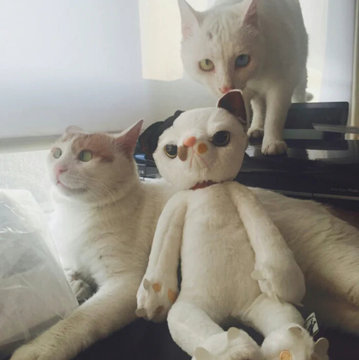 Cute Plush Cat Doll - Adorable Cat Figure