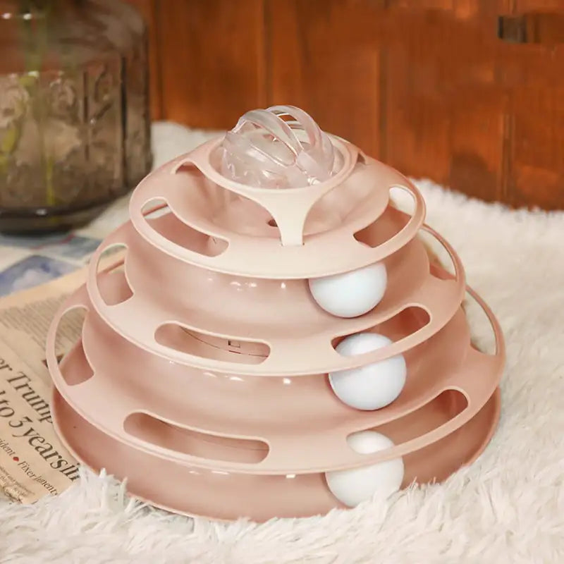 Self-Turning Cat Toy Turntable for Playtime Fun