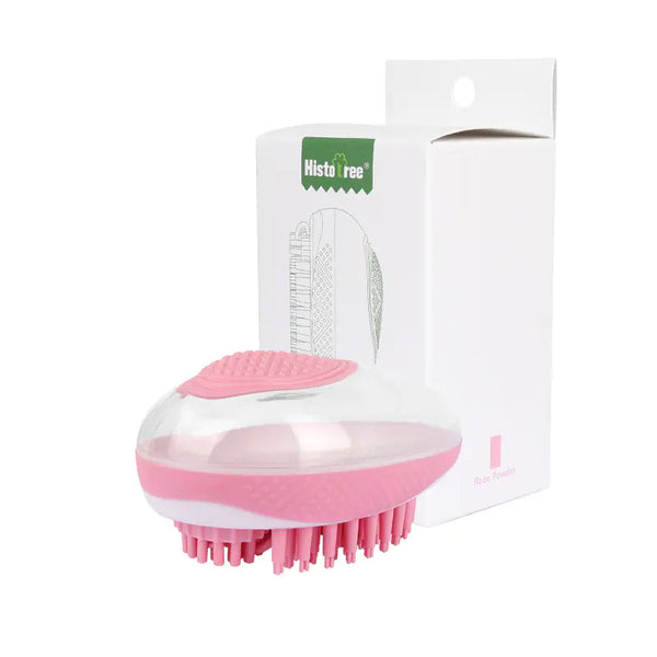 Pet Bath Brush for Cats and Dogs with Shampoo Storage - In Paw Store