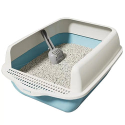 Large Semi-Enclosed Cat Litter Box with Removable Parts - In Paw Store