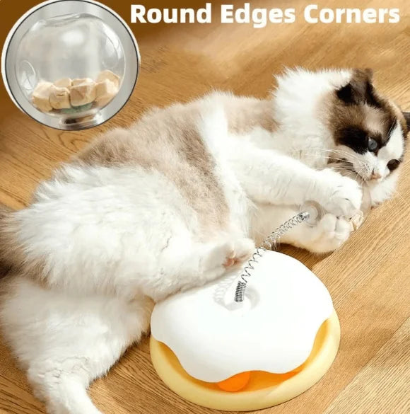 Interactive Cat Slow Feeder Toy for Food Dispensing - In Paw Store