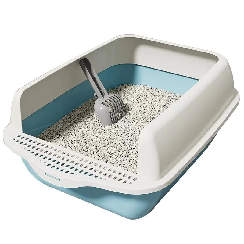 Large Semi-Enclosed Cat Litter Box with Removable Parts - In Paw Store