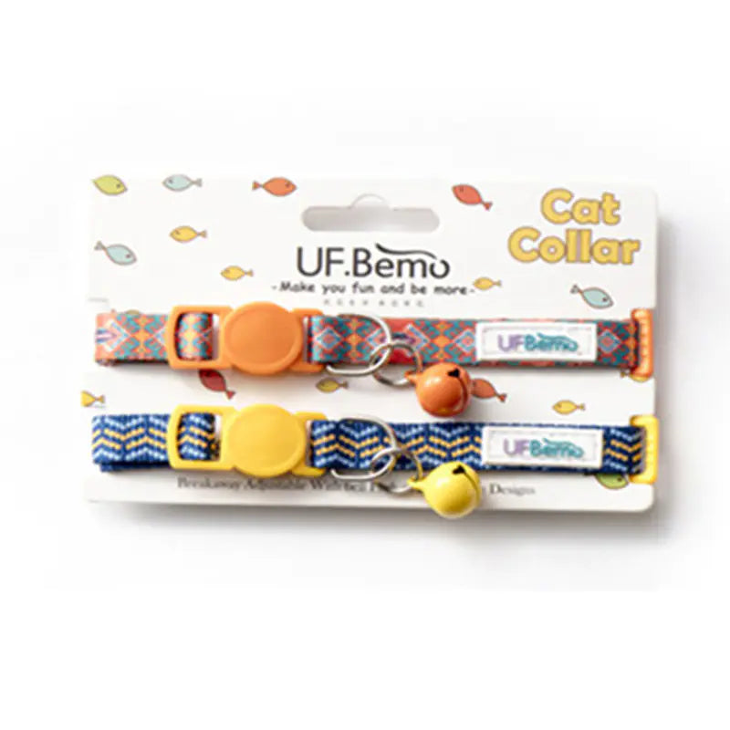 Set of 2 Small Pet Bell Collars - In Paw Store