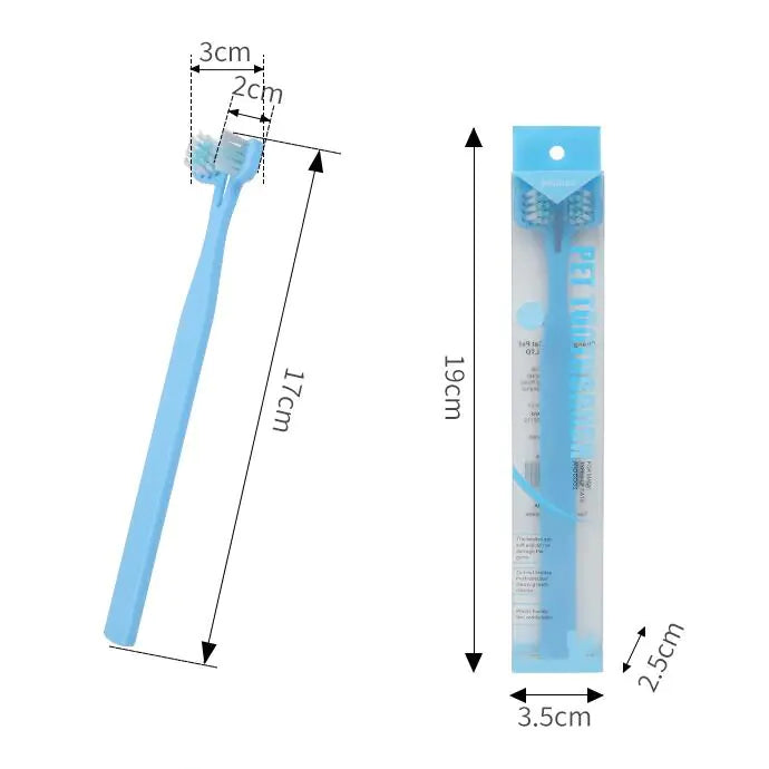 Double-Head Dog and Cat Toothbrush - Four Colors - In Paw Store