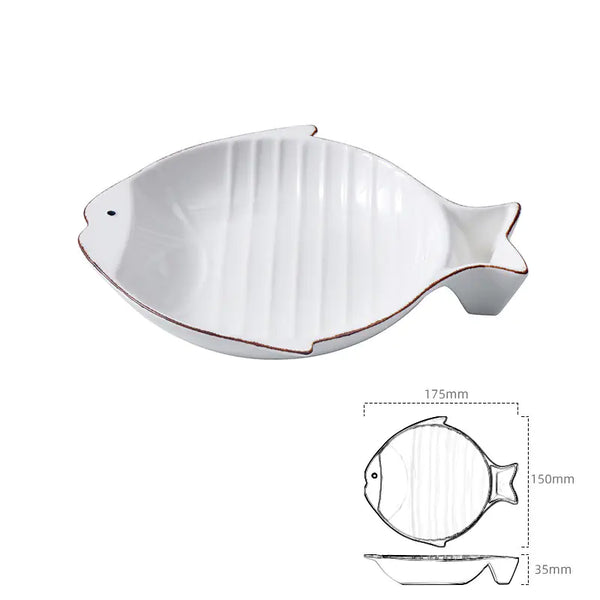 Fish-Shaped Ceramic Cat Food - In Paw Store