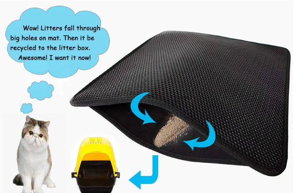 EVA Double Layer Cat Litter Mat for Pet Cleaning - In Paw Store