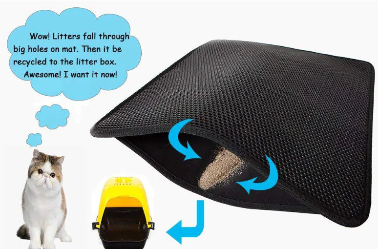 EVA Double Layer Cat Litter Mat for Pet Cleaning - In Paw Store