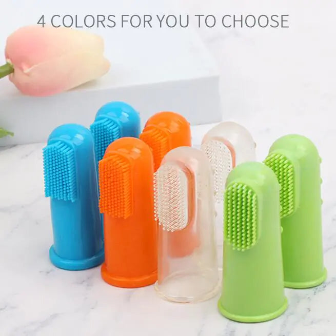 4pcs Pet Finger Toothbrush for Dog and Cat Oral Care - In Paw Store