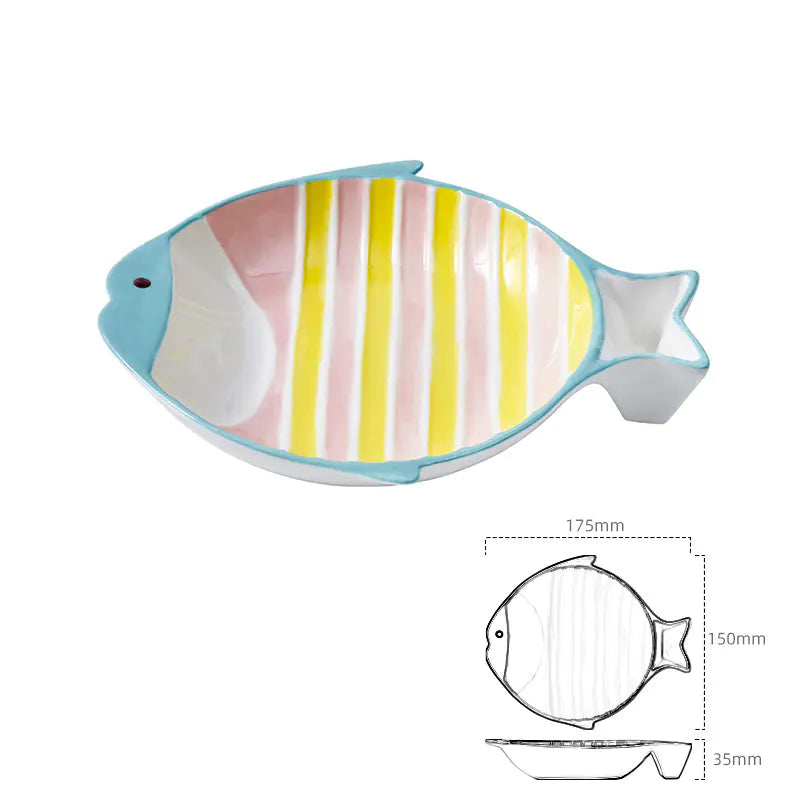 Fish-Shaped Ceramic Cat Food - In Paw Store