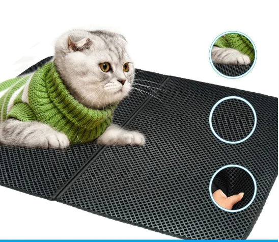 EVA Double Layer Cat Litter Mat for Pet Cleaning - In Paw Store