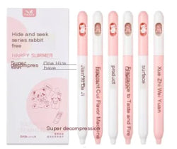 Happy Summer Kawaii Cat Gel Pens