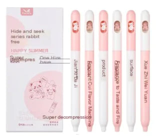 Happy Summer Kawaii Cat Gel Pens