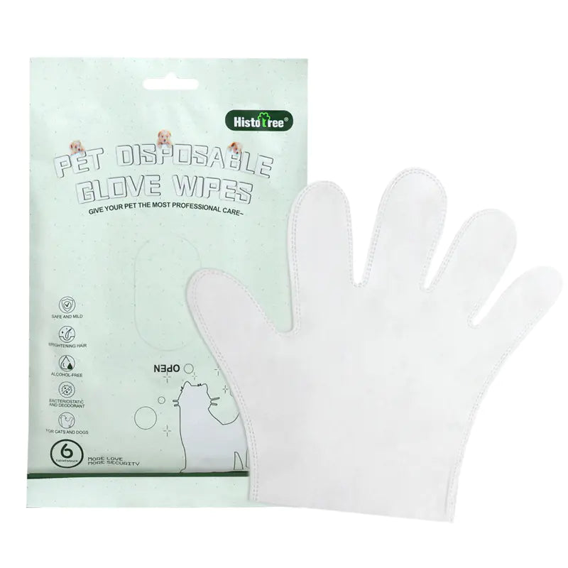 Pet Disposable Cleaning Wet Tissue Gloves