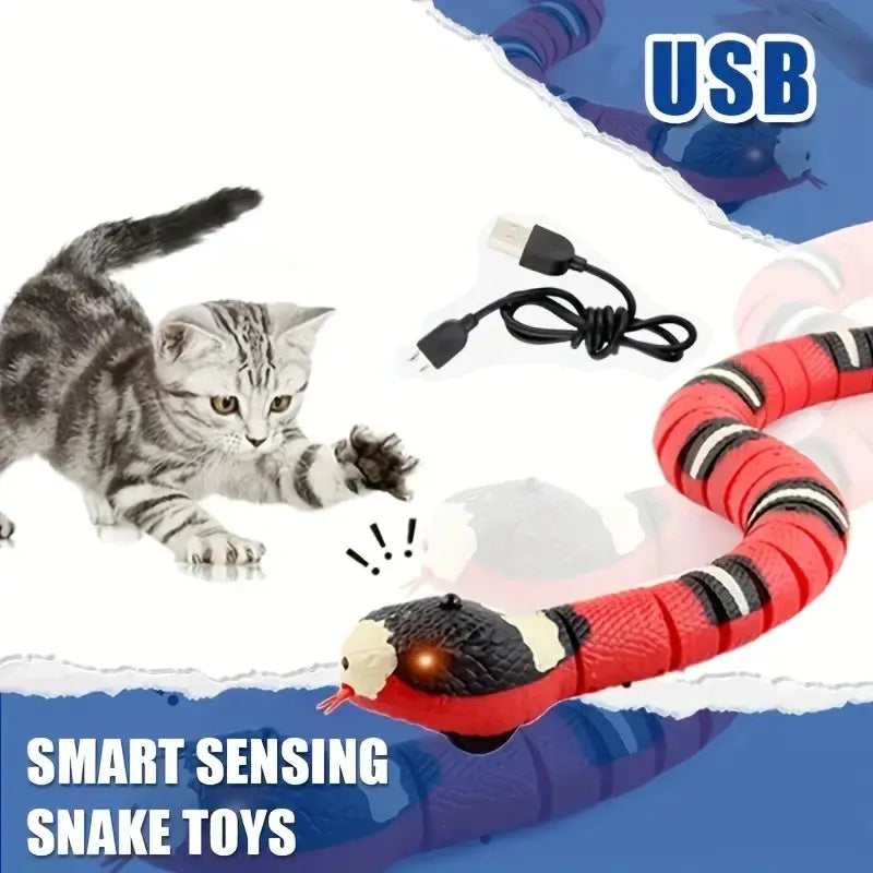 USB Charging Interactive Snake Toy for Cats - Endless Fun - In Paw Store