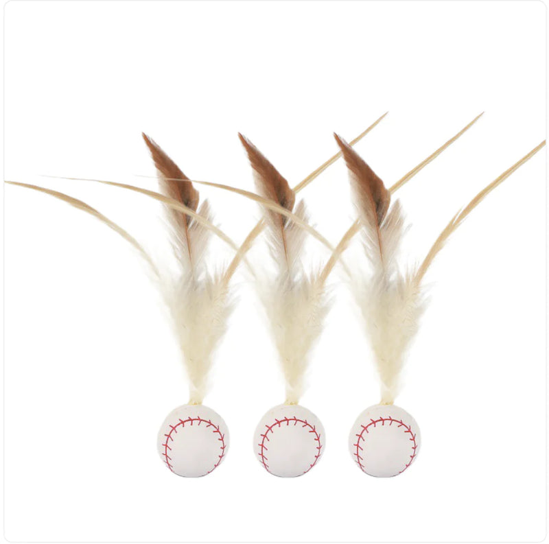 Elastic Chicken Feather Ball Cat Toy