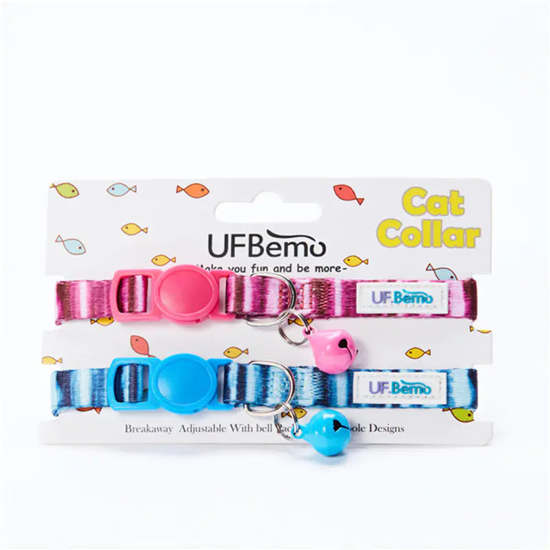 Set of 2 Small Pet Bell Collars - In Paw Store